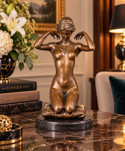 Bronze skulptur weiblicher akt - bronze,