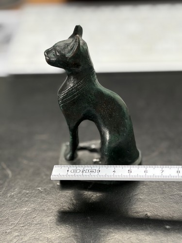 Skulptur bastetkatze bronze - skulptur,