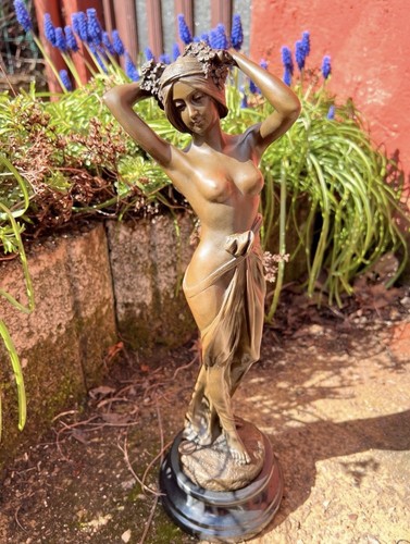 Jugendstil bronze figur akt - figur,