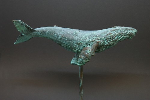Bronzefigur buckelwal - bronzefigur, 'buckelwal