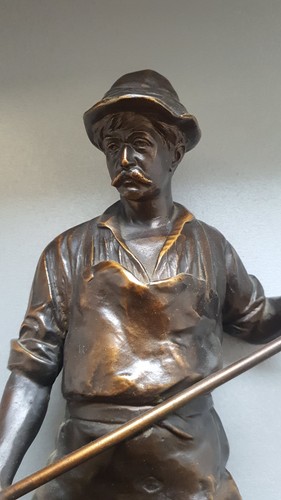 Bronzefigur der schmied - bronzefigur, "der