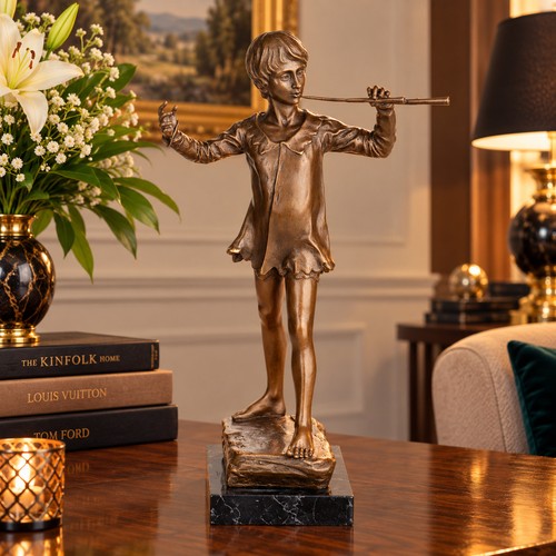 Bronze skulptur junge mit - junge,