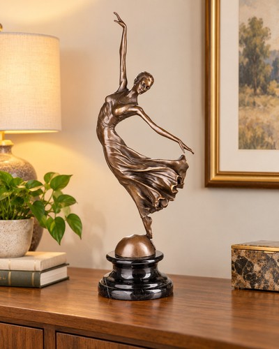 Bronze skulptur tänzerin auf - tänzerin,