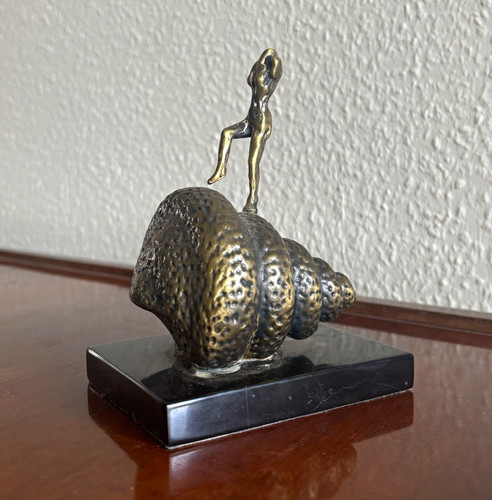 Bronze skulptur frau auf - bronze,