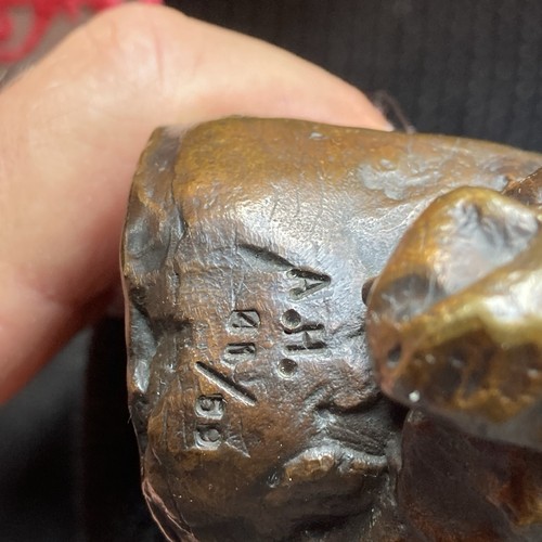 Bronzefigur von hrdlicka - bronzefigur, a.