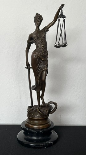 Bronzefigur justitia lady - bronzefigur,