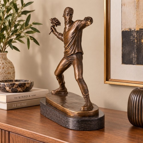 Bronze skulptur flowerthrower - bronze,