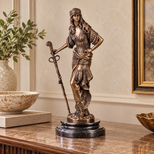 Bronze skulptur berberin - bronze, mit