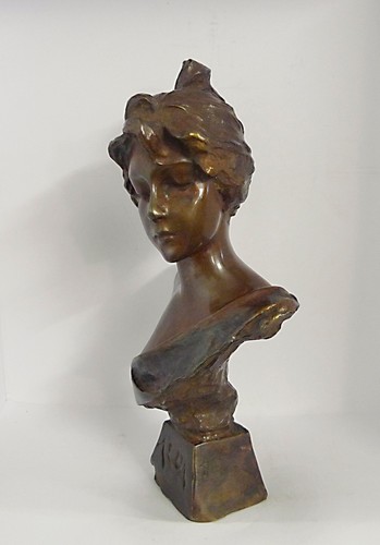 Jugendstil bronzefigur - bronzefigur,