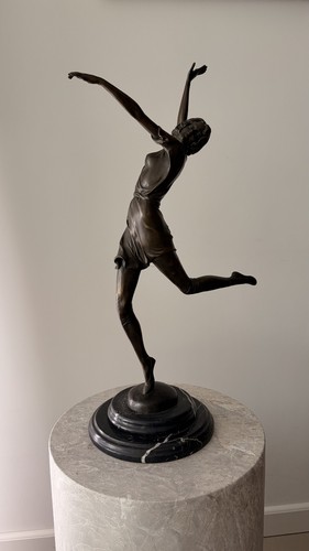Art deco bronze tänzerin - deco,