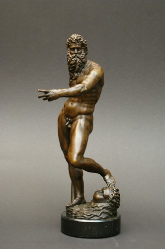 Bronzefigur poseidon neptun - bronzefigur, /