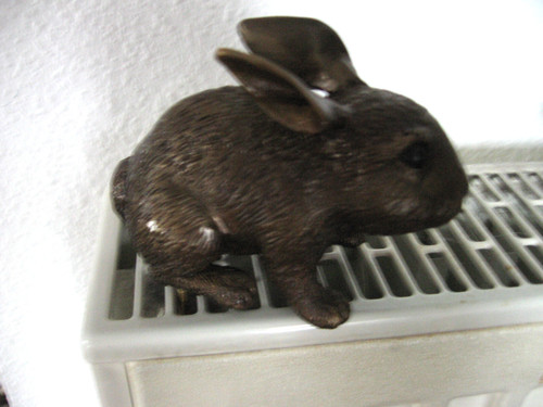 Hase kaninchen aus bronze - aus, für