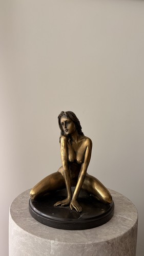 Elegante bronze skulptur - bronze-skulptur, –