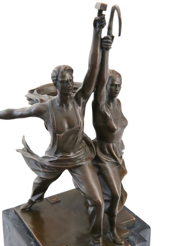 Bronze skulptur arbeiter und - skulptur,