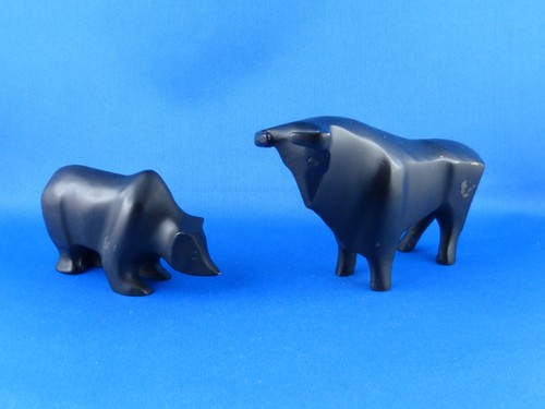 Vintage bulle bär - bär, bronze