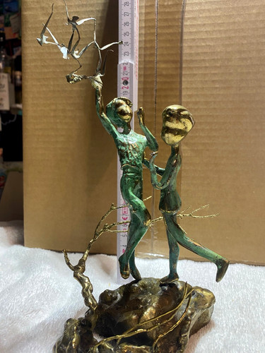 Bronze skulptur 70er malcom - skulptur,