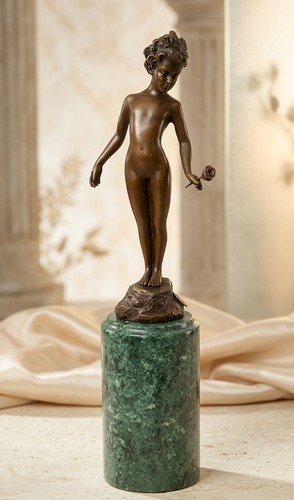 Bronze statue mädchen mit - mädchen,