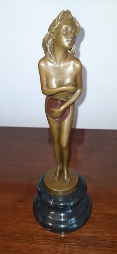 Bronze skulptur figur - skulptur,