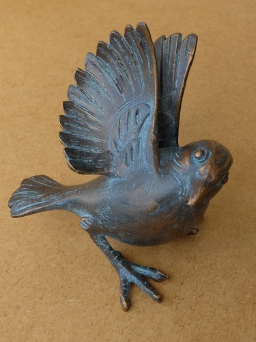 Bronze vogel spatz - , cm