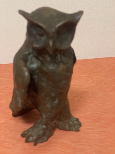 Uhu eule bronze - bronze, figur