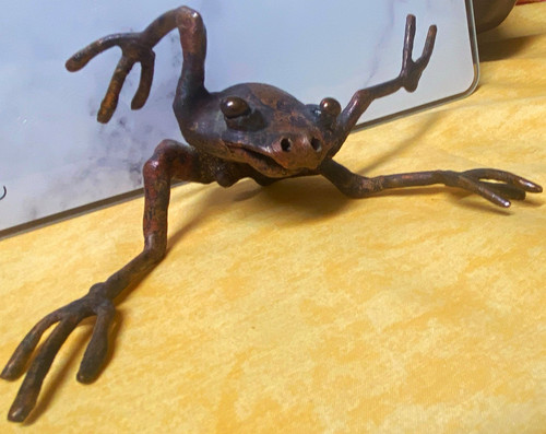 Bronze skulptur frosch - skulptur,