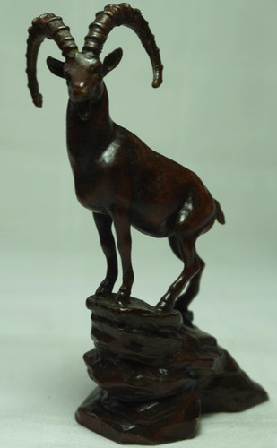Steinbock figur aus - figur, bronze