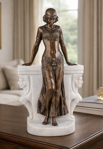 Bronzefigur tänzerin - tänzerin, am