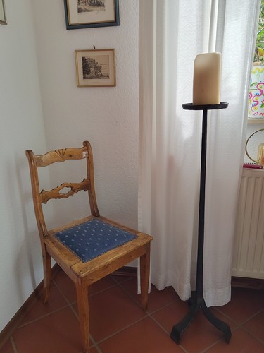 Antiker kerzenständer massiv - antiker,