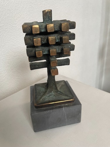 Bronze skulptur prof benno - bronze, prof.