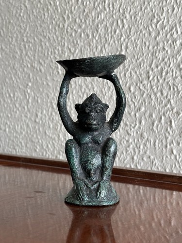 Vintage bronze figur affe - bronze,
