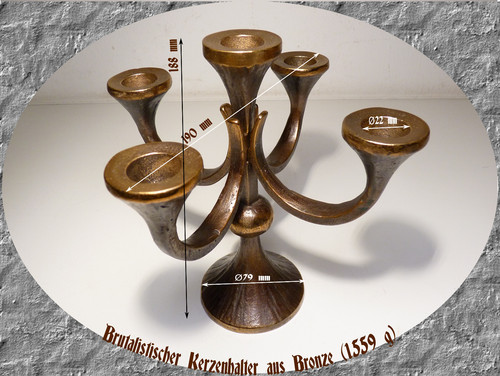 Brutalistischer kerzenhalter - brutalistischer,