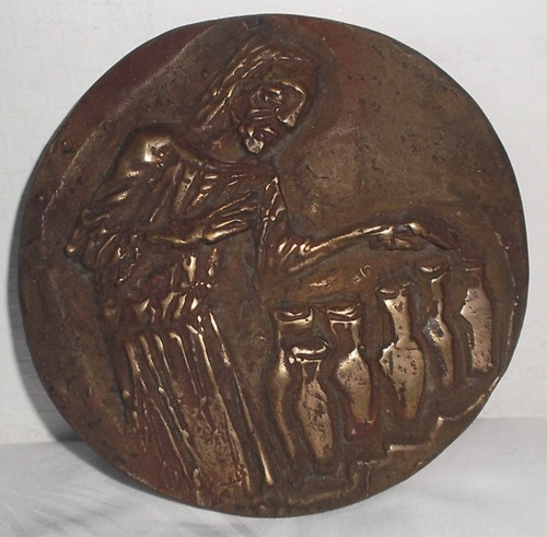 Bronze relief tisa von der - bronze,