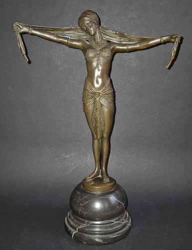Art deco bronzefigur - art,