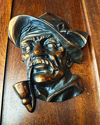 Bronze wandrelief set mann - bronze,