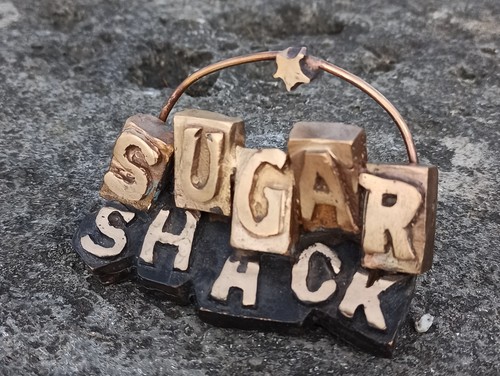 Sugar shack bronzeskulptur - shack,