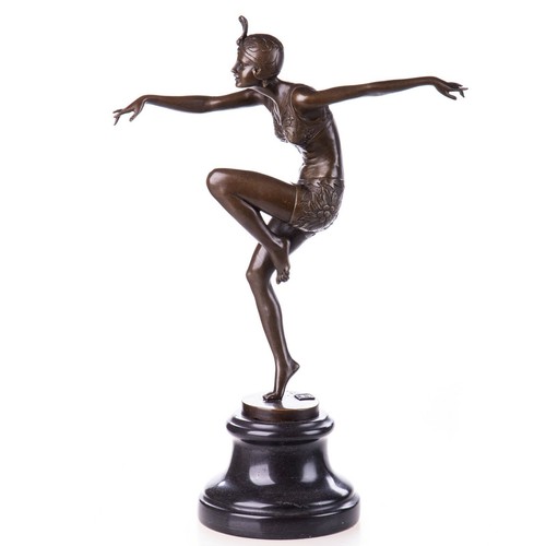 Bronzeskulptur einer tänzerin - einer,