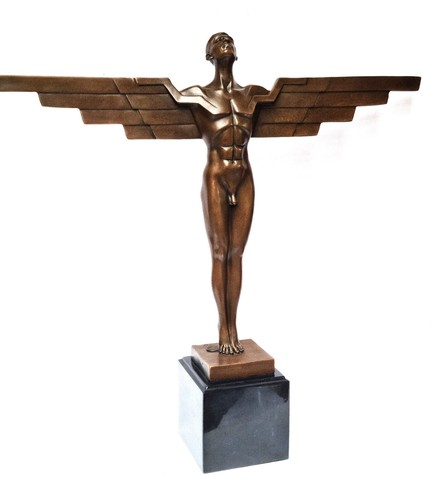 Bronze statue ikarus - statue, icarus