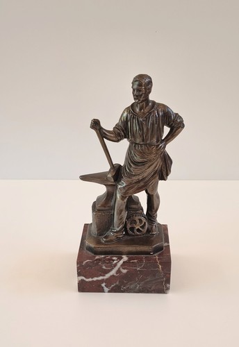 Bronze figur schmied - schmied, skulptur
